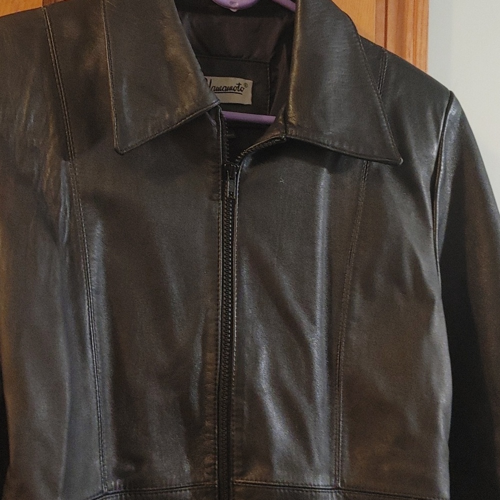 Yamamoto leather jacket, sz M